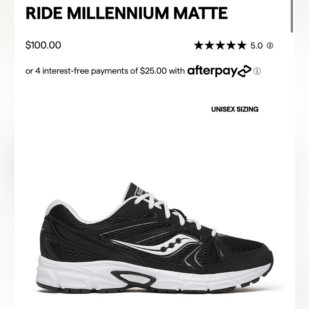 BRAND NEW Saucony ride millennium matte running shoes